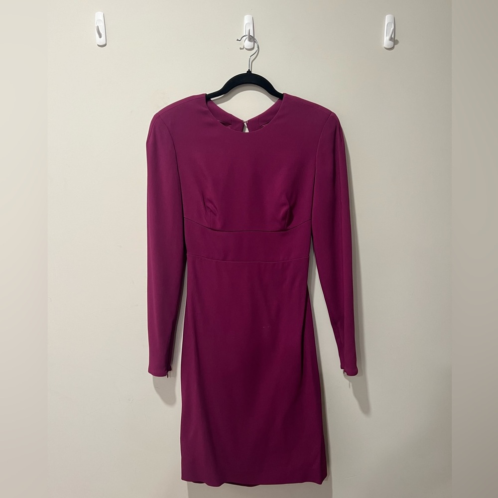 Never Worn Stella McCartney Purple Crepe Fitted Open-Back Sheath Dress